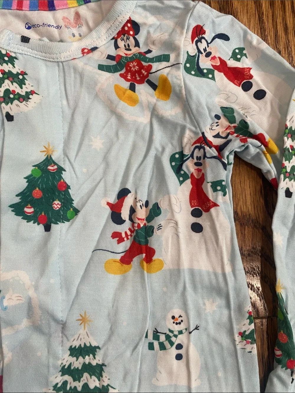 Magnetic Me Disney Mickey and Me Snow Excited bamboo footie, size 6-9 months.